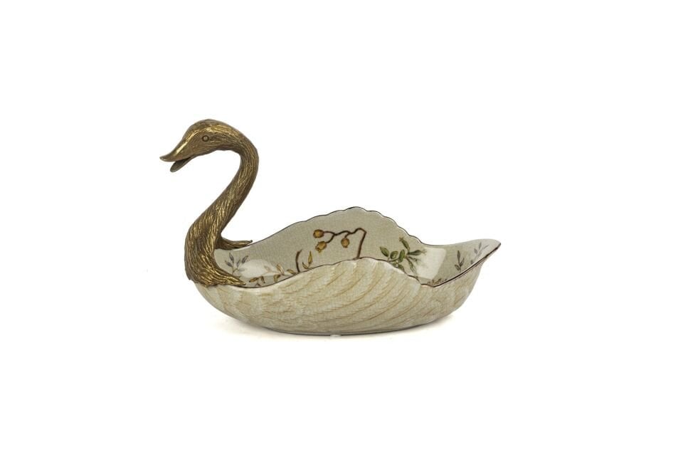 Kuğu Dek Tabak 22x15cm