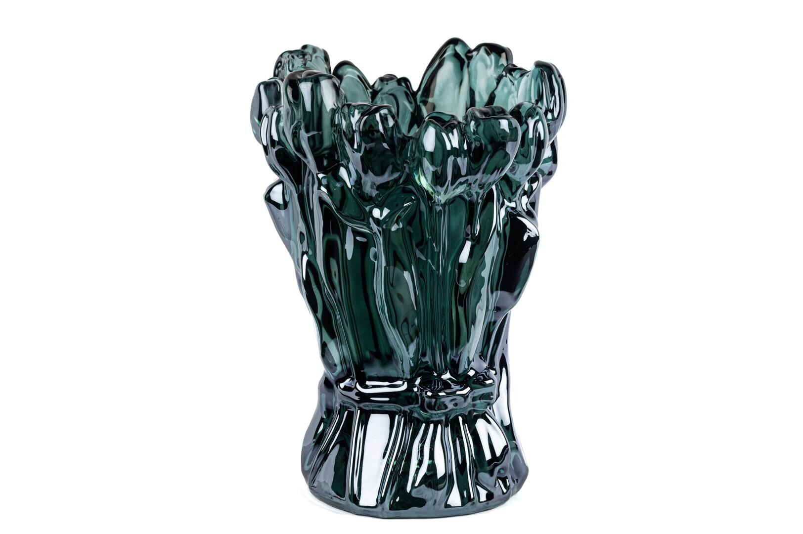 Posy Yeşil Lüster Cam Vazo 21x31cm