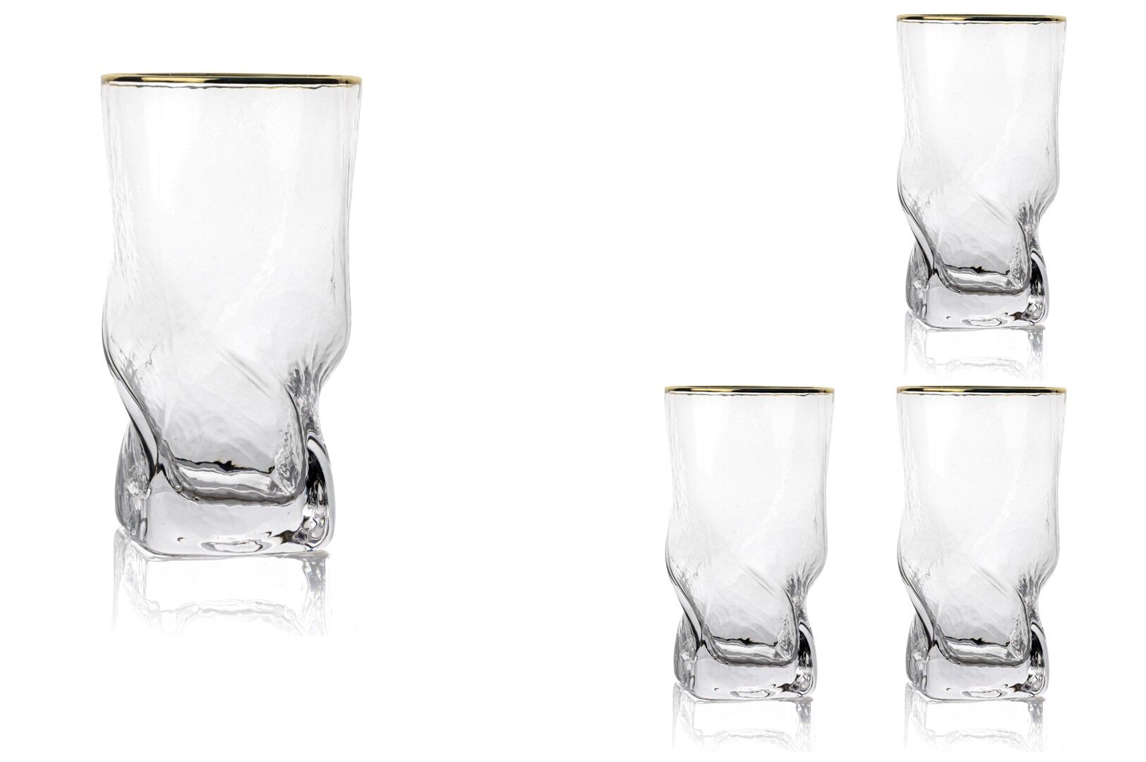 Twist Gold 4lü Meşrubat Bardağı 410ml