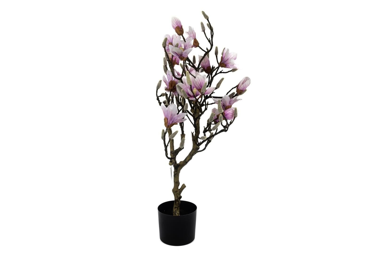 Krem Lila Yapay Manolya Ağacı 90cm