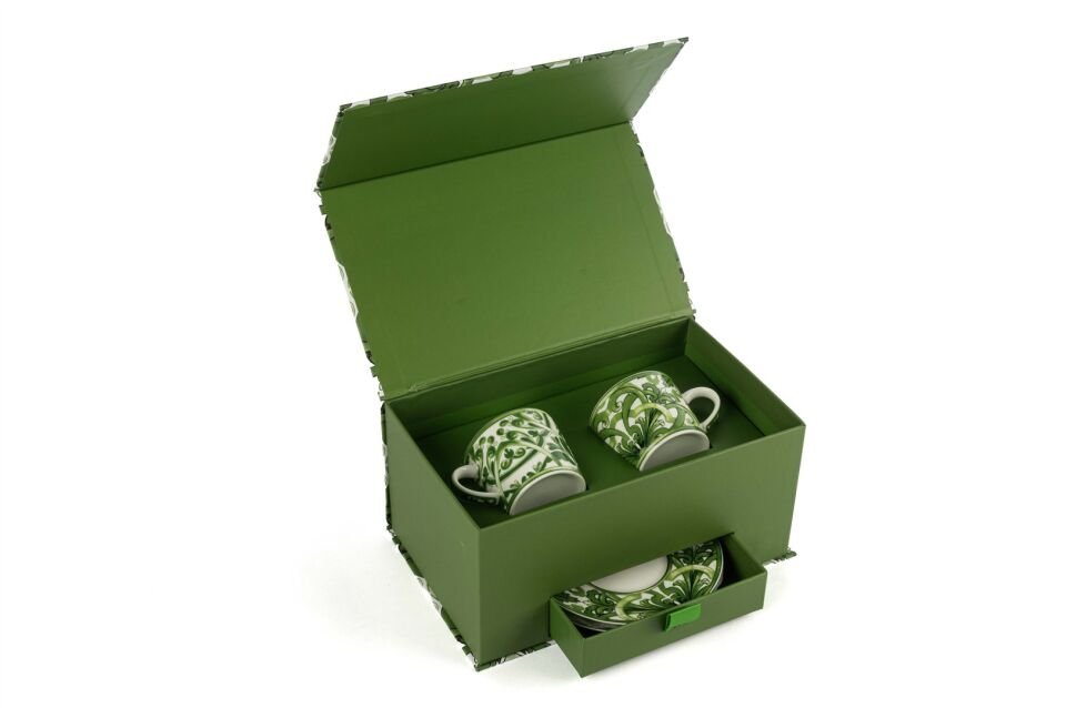 Emerald Garden 2li Kahve Fincan Seti 90cc