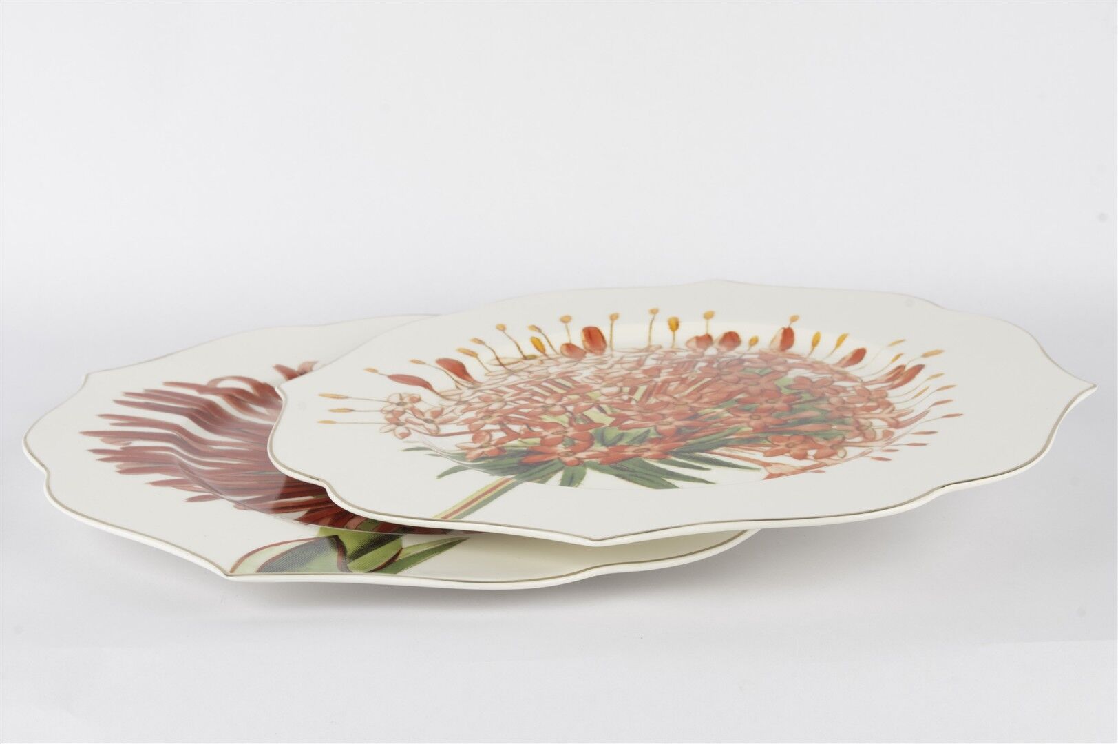 Art Of Botanical Kırmızı 2li Servis Tabağı 28cm