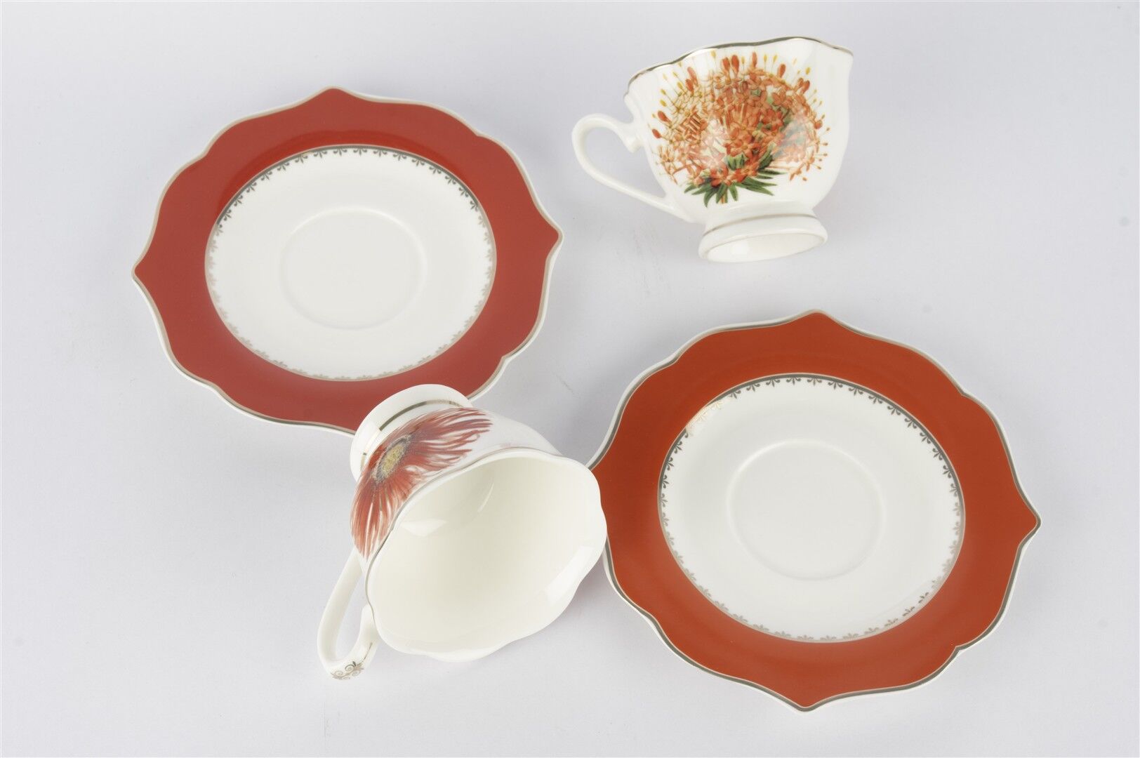 Art Of Botanica Turuncu 2li Kahve Fincan Seti 90cc