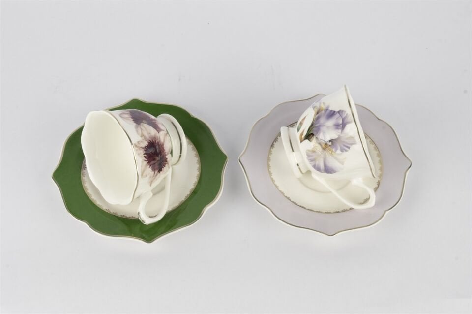 Art Of Botanica Lila 2li Kahve Fincan Seti 90cc