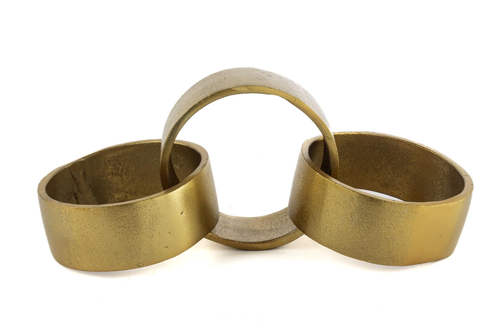 Gold Zincir Dekor Obje 31x13cm
