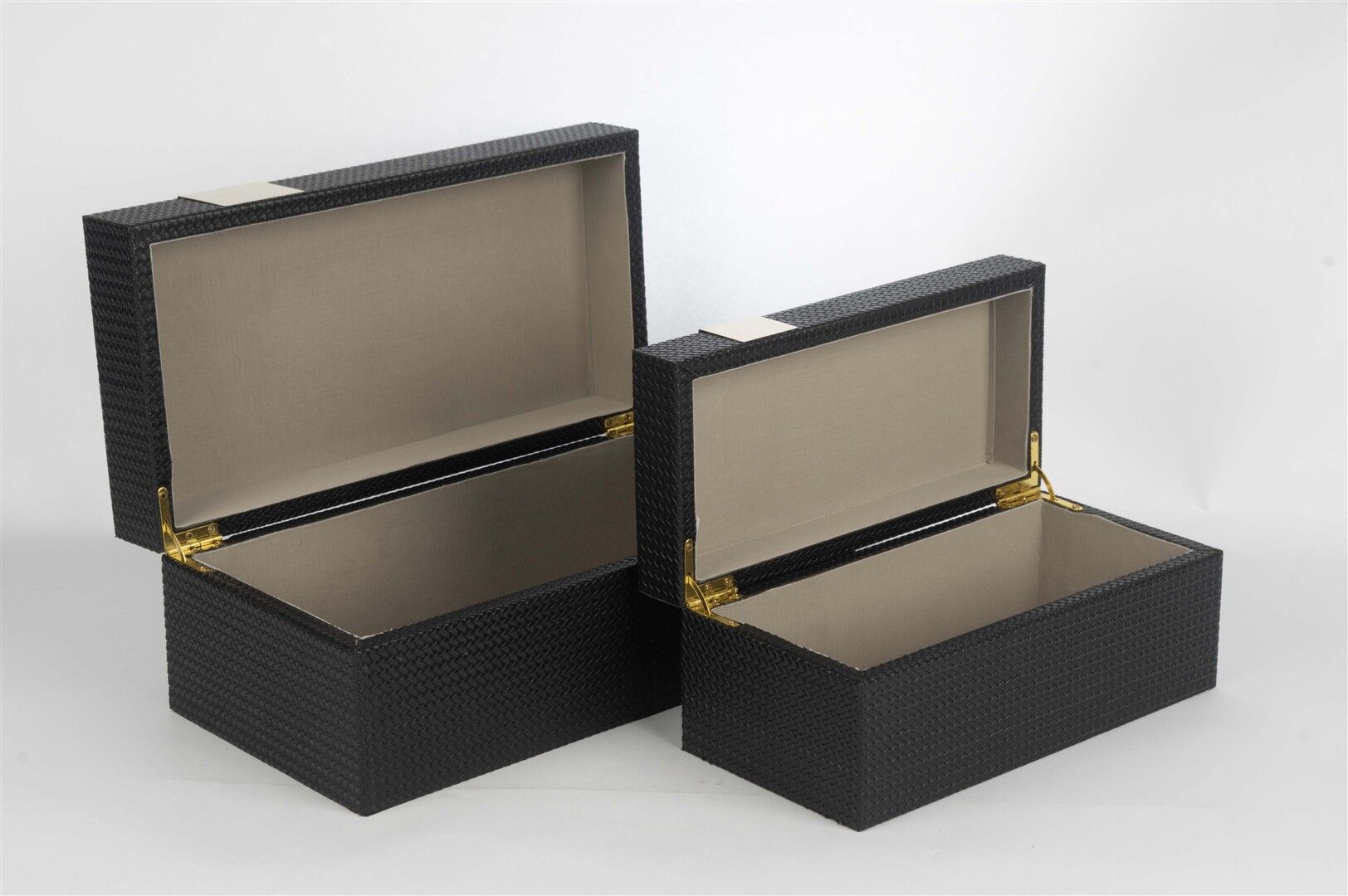 2 li Siyah Gold Dek Kutu 24x12x1cm 30x16x12cm
