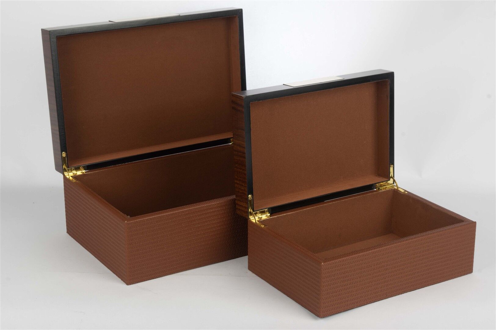 2 li Ahşap Gold Dek Kutu 24x16x10cm 30x20x12cm