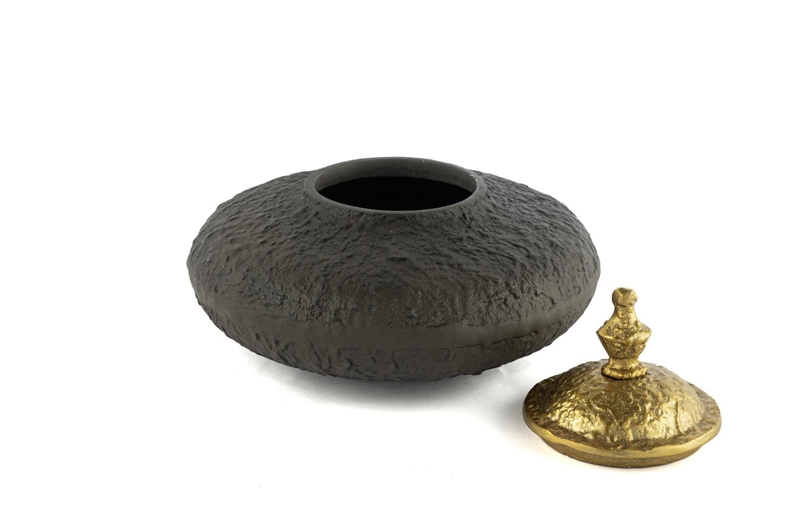 Twin Gold Kapaklı Gri Kutu 24x19cm