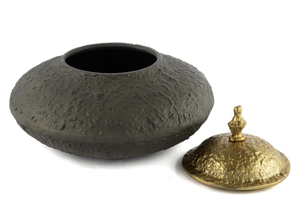 Twin Gold Kapaklı Gri Kutu 30x21cm