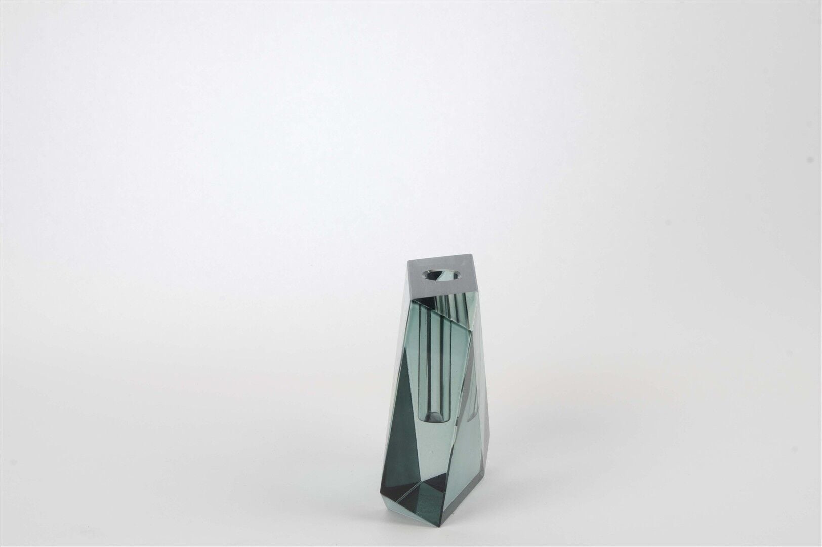 Kristal Yeni Mavi Çiçeklik Vazo 9x4x12cm