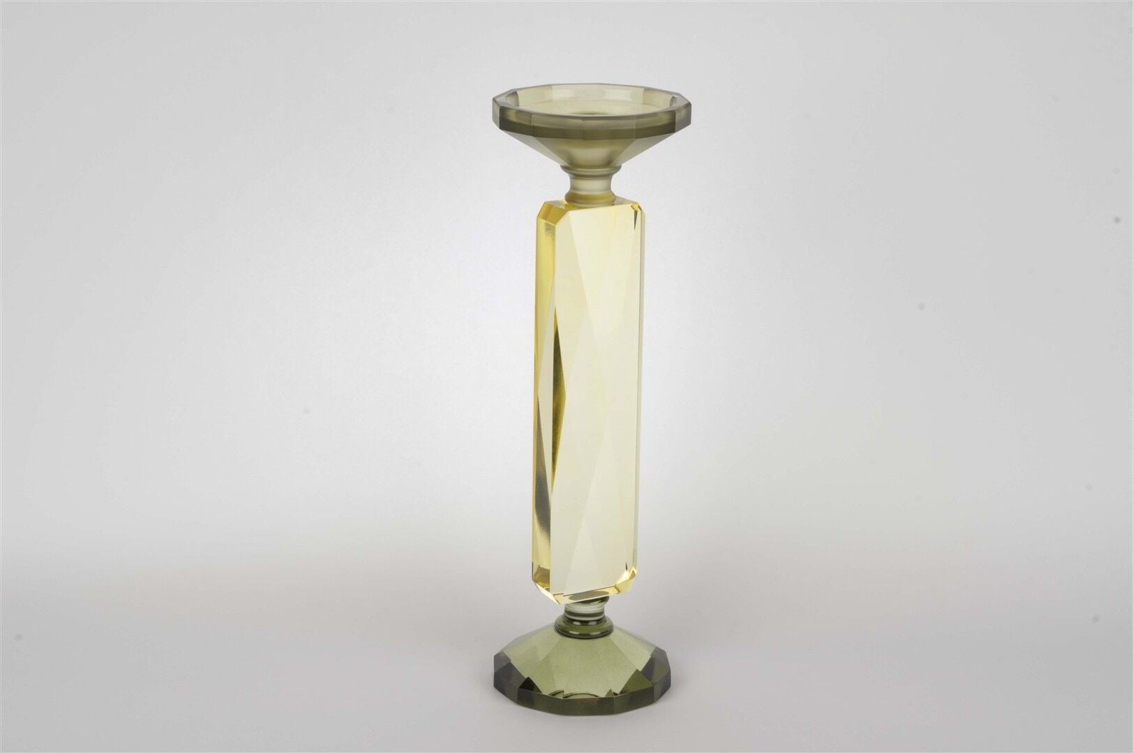 Kristal Yeşil Mumluk 9x9x29cm