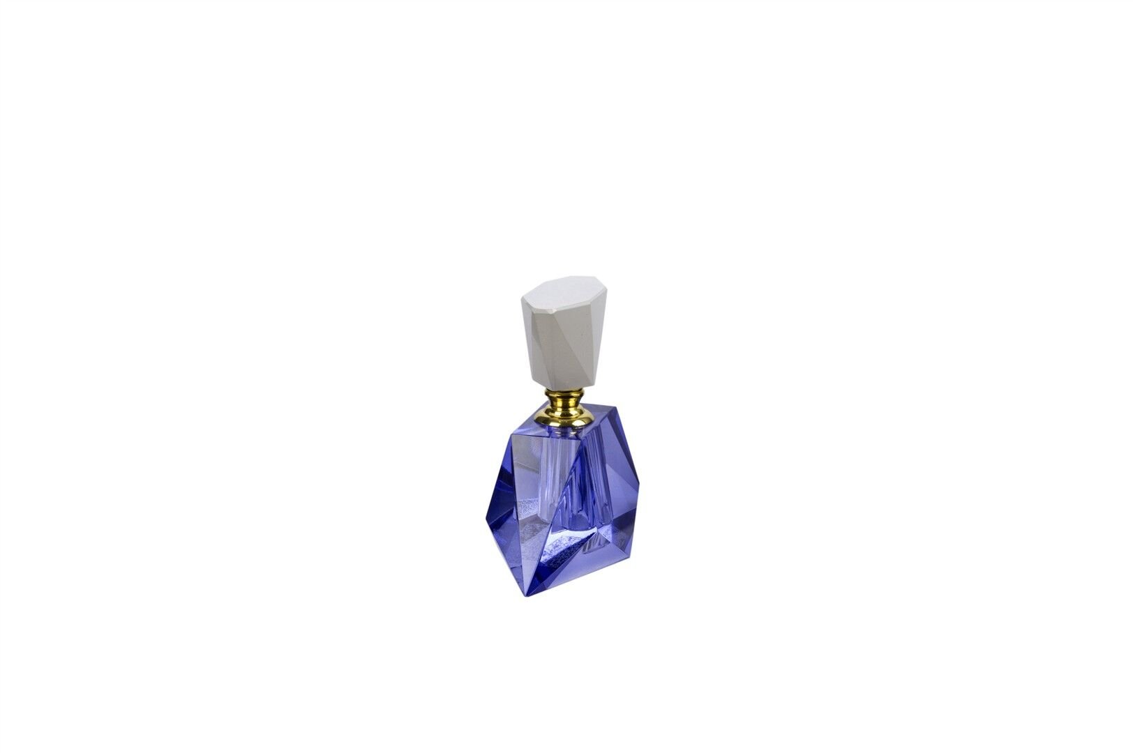 Kristal Mavi Opak Dek Şişe 10x8cm