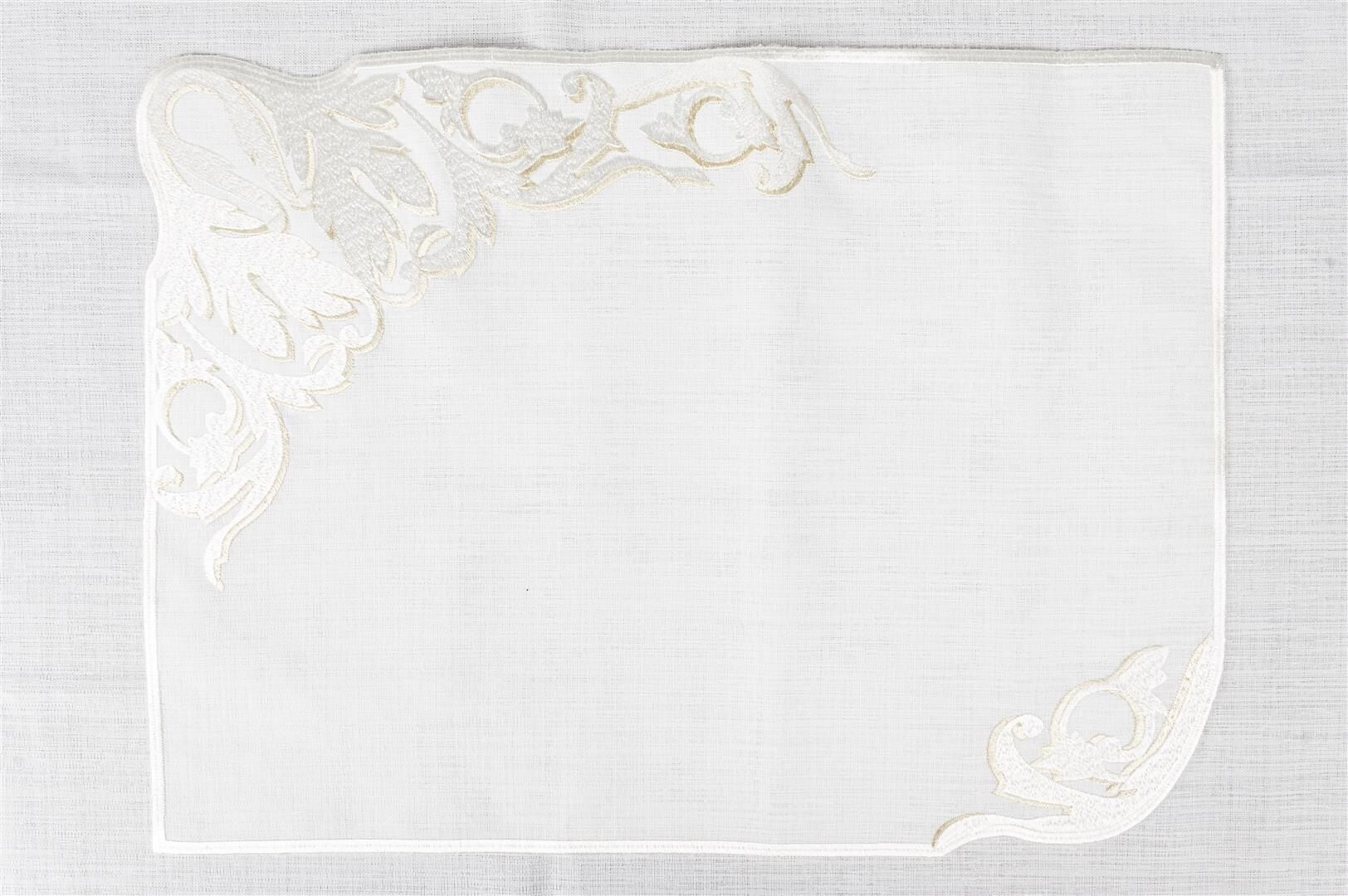 Eliz beyaz 6lı amerikan servisi 40x50cm