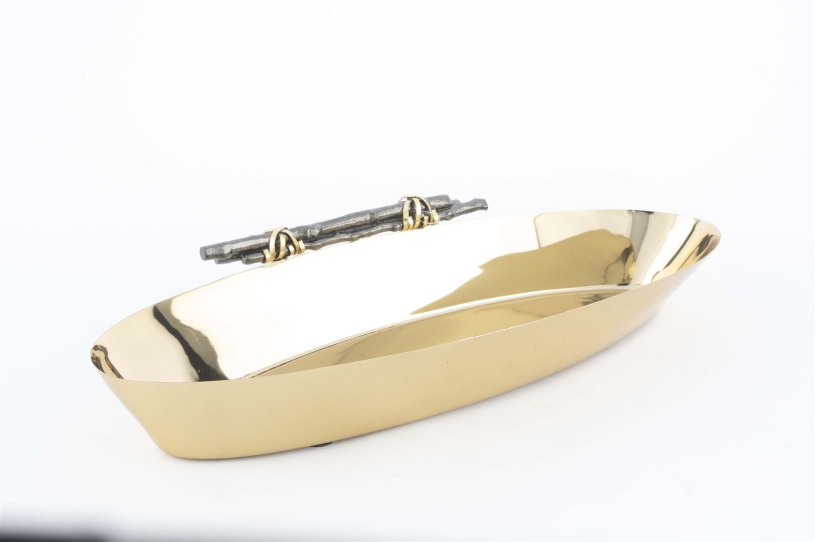 Gold Tel Sarma Oval Tabak 38x16cm