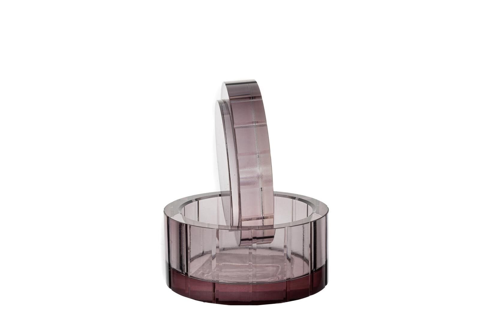 Bordo Cam Dekoratif  Kutu 10x10x7cm