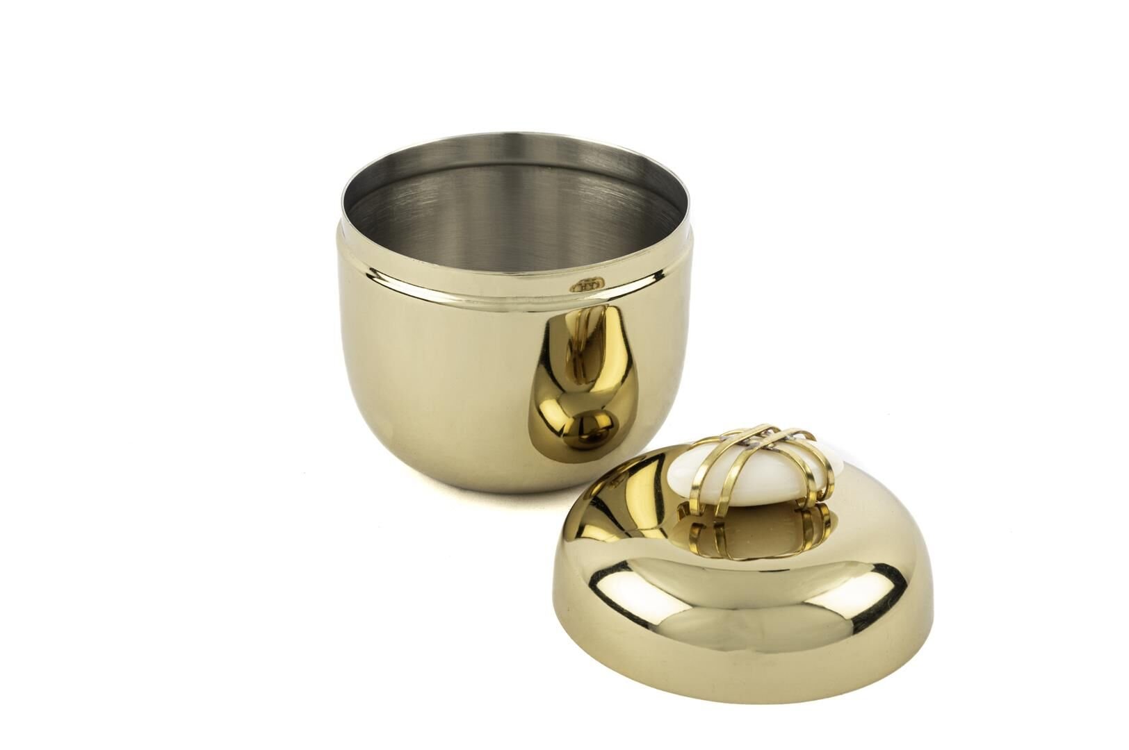 Pebble Gold Metal Kavanoz 10x12cm