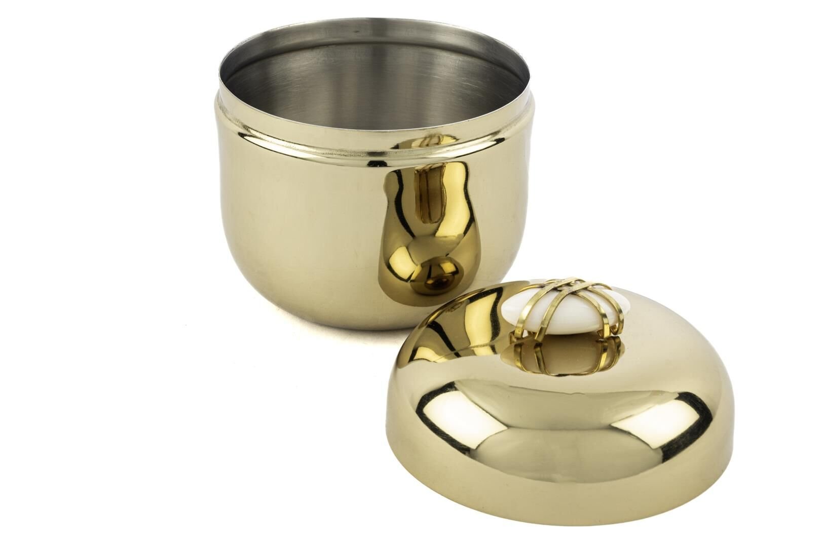 Pebble Gold Metal Kavanoz 14x16cm