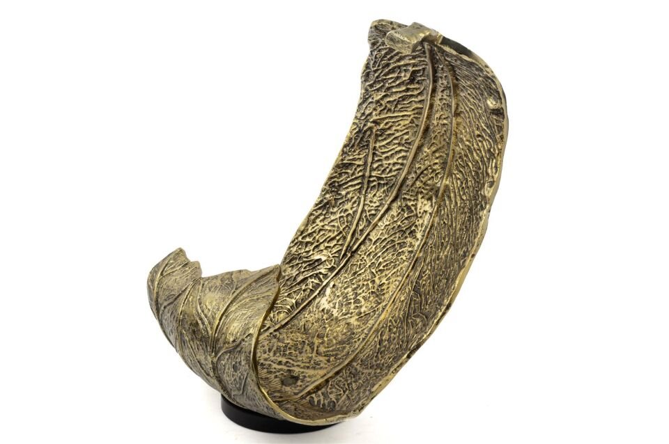 Gold Leaf Dekor Metal Tabak 33x32x44cm
