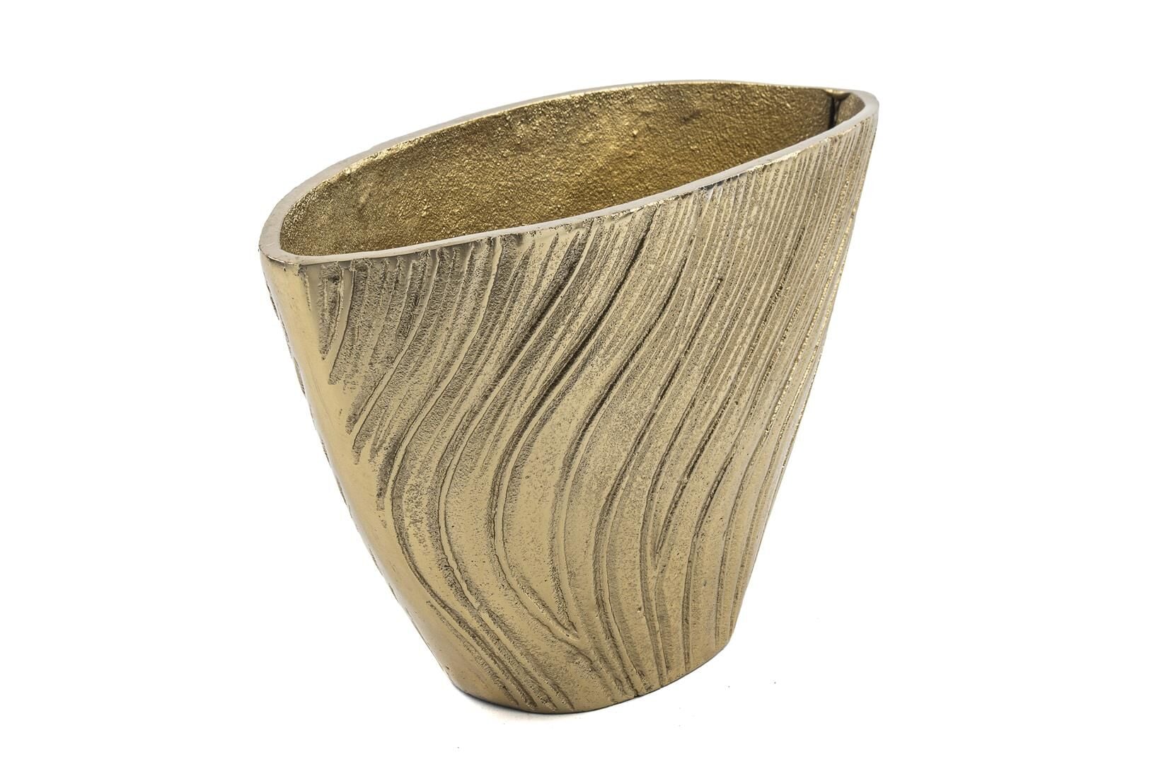 Gold Oval Vazo 30x12x18cm