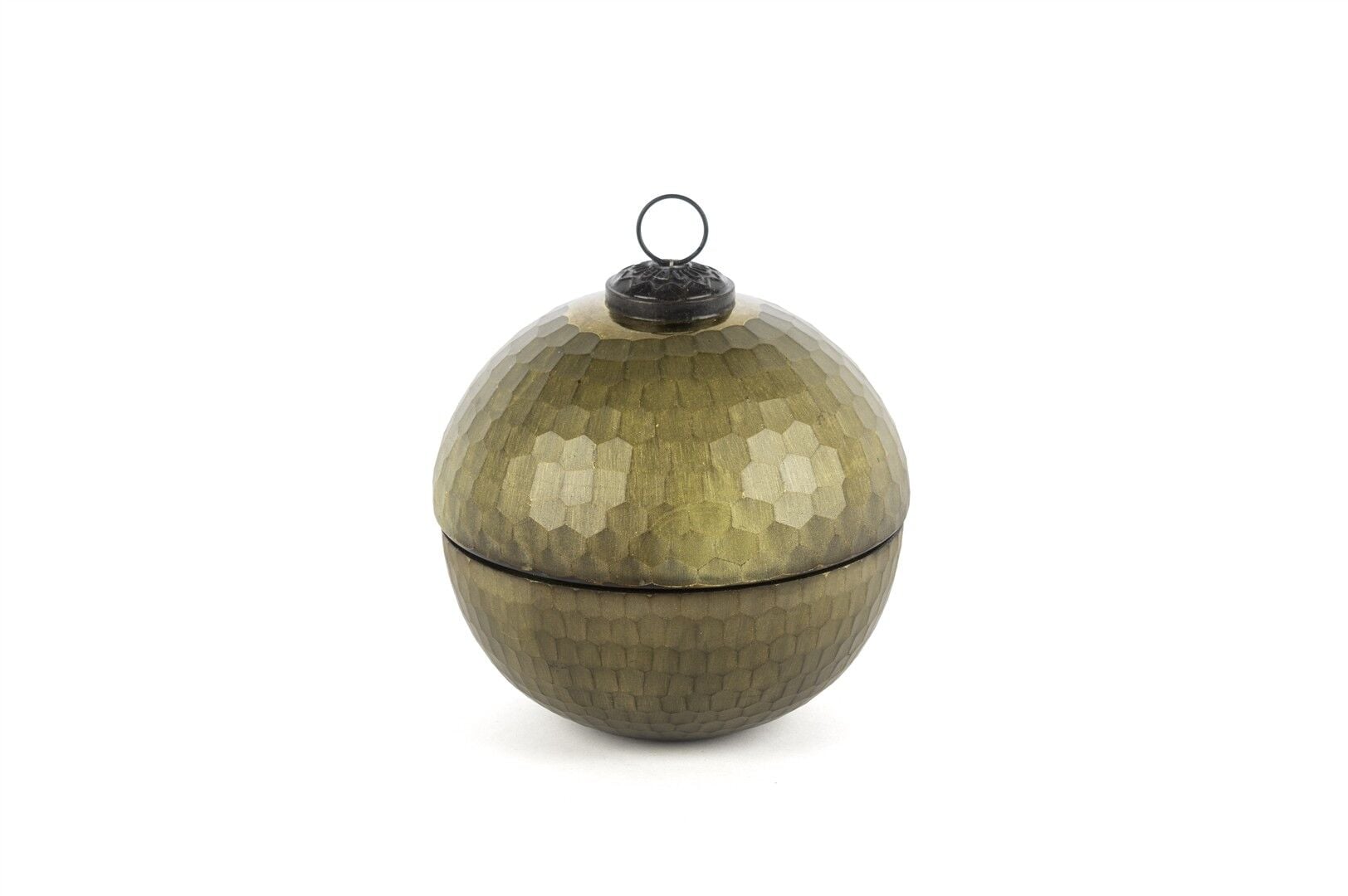 Green Gold Kapaklı Cam Mum Bergamot 12x13cm