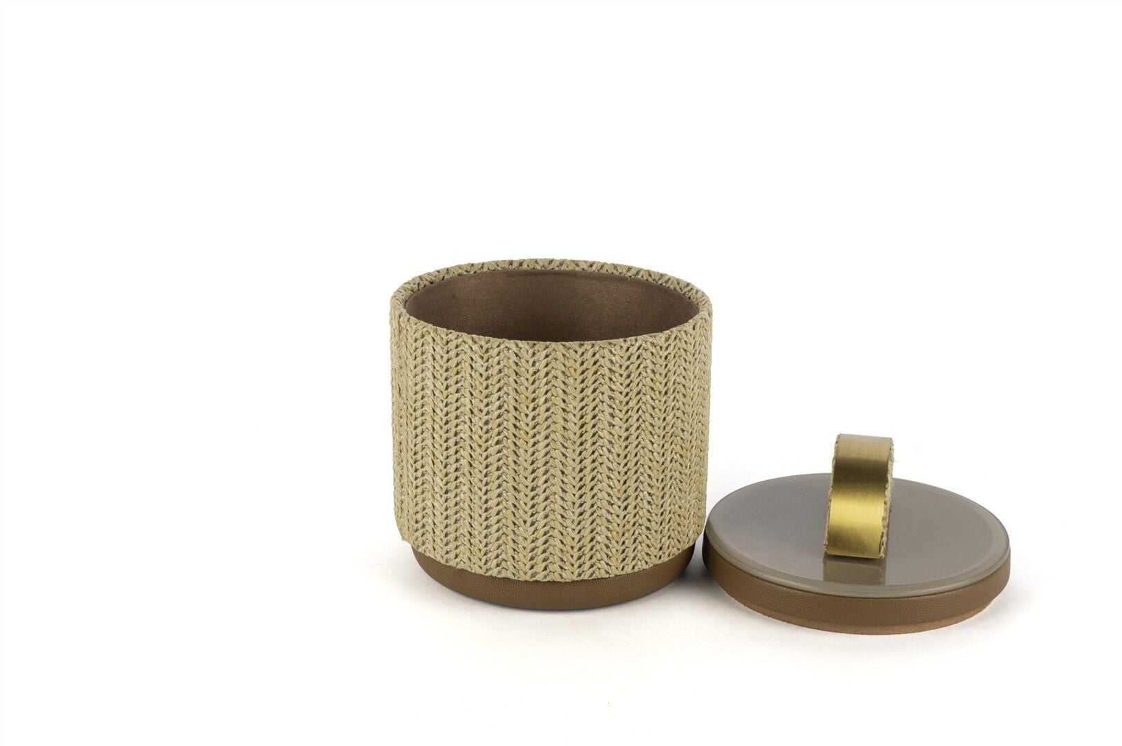 Cappuccıno Rafya Gold Kapaklı Kutu 14x19cm