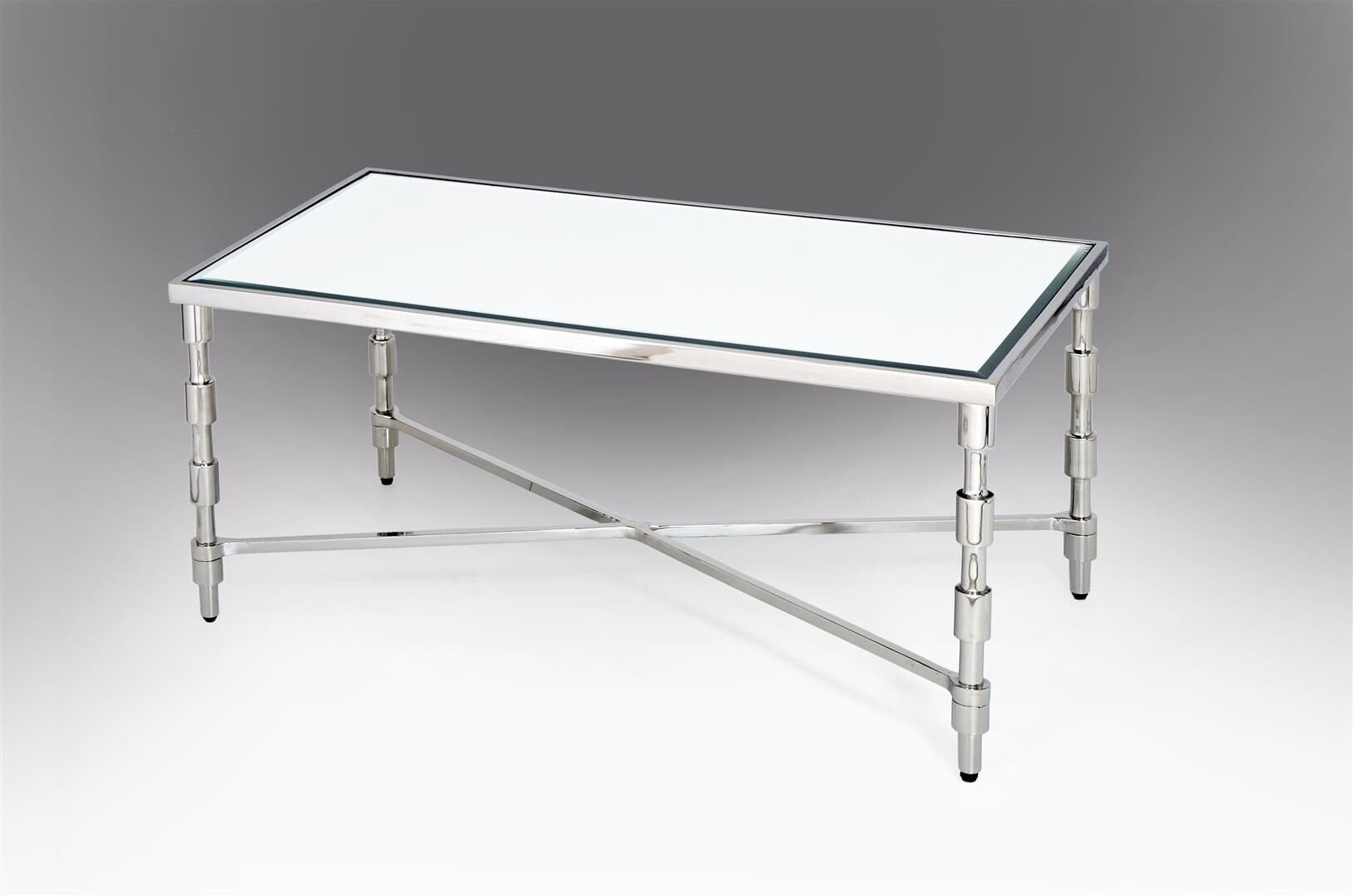 Aynali Metal Ayaklı Sehpa 111x60x47cm