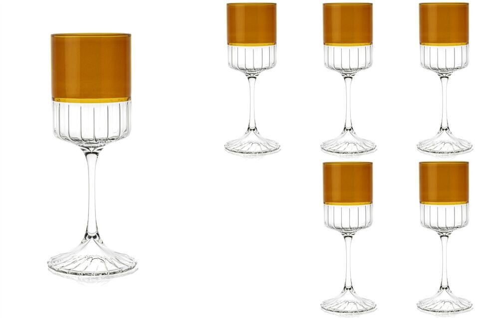 Amber 6lı Kırmızı Şarap Kadehi 365ml