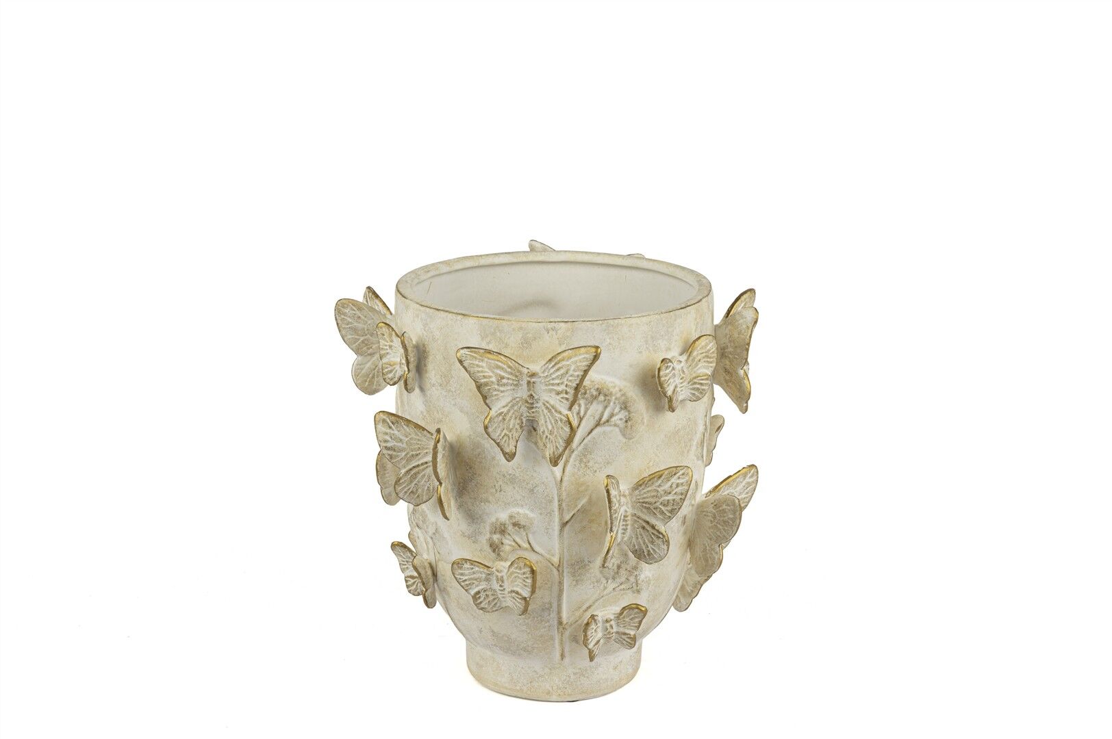 Krem Gold Butterfly Vazo 25x25cm