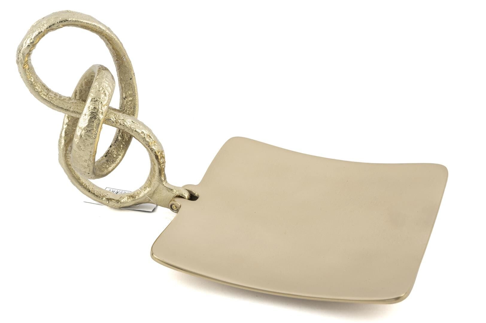 Antik Gold Metal Peçetelik 18x18x9cm