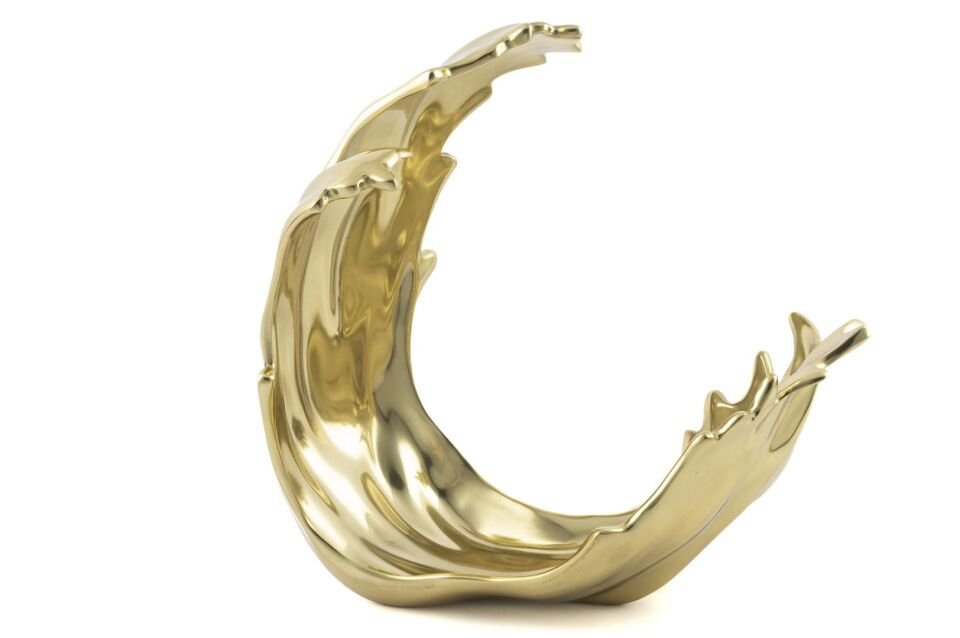 Gold Dekoratif Metal Obje 41x25x40cm