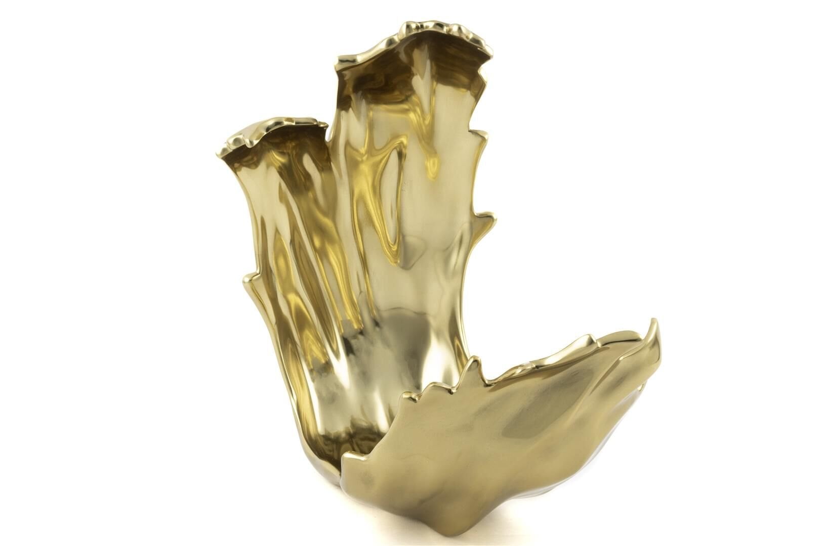 Gold Dekoratif Metal Obje 41x25x40cm