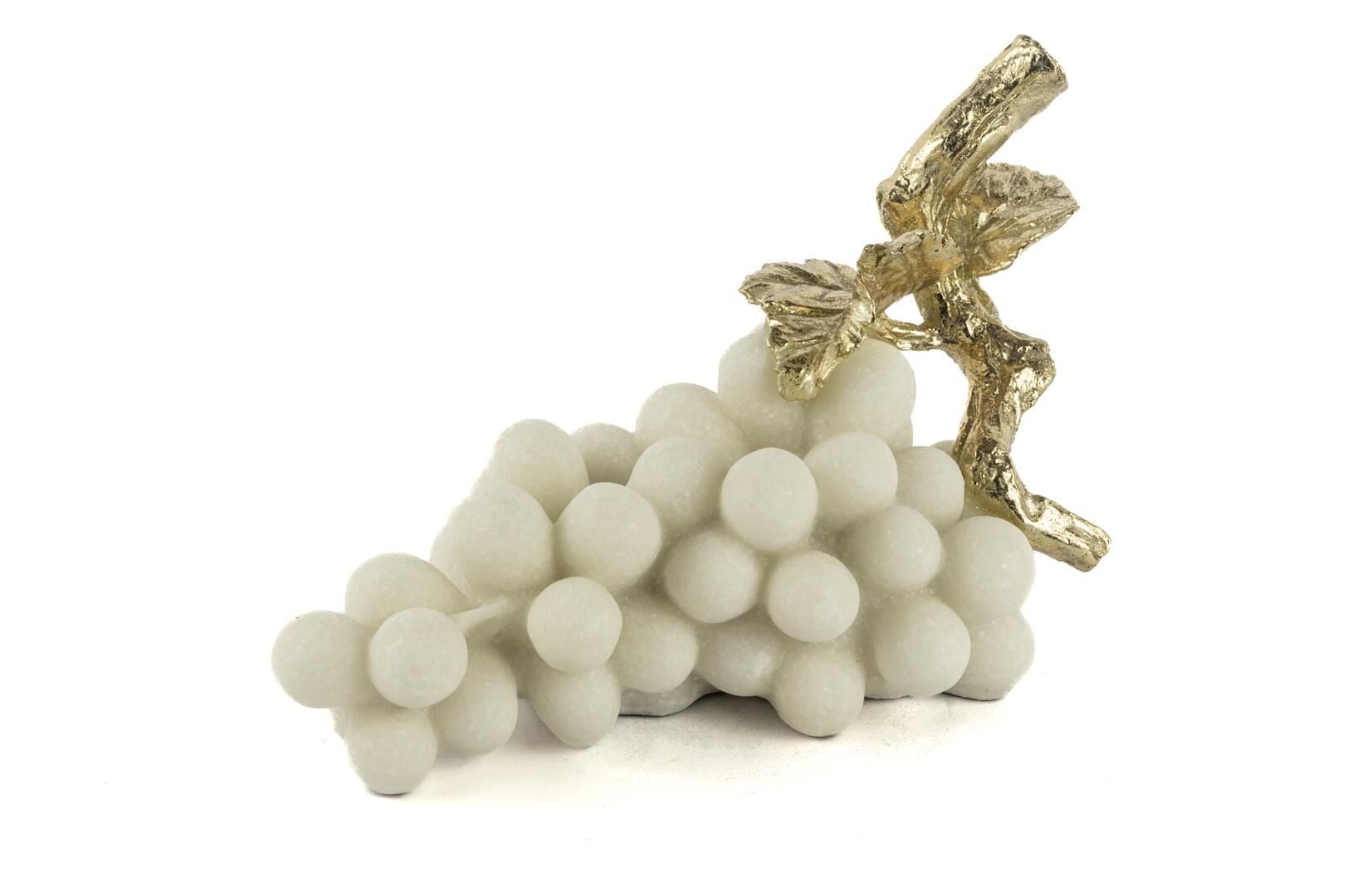 Beyaz Gold Üzüm Dekor Obje 27x19cm