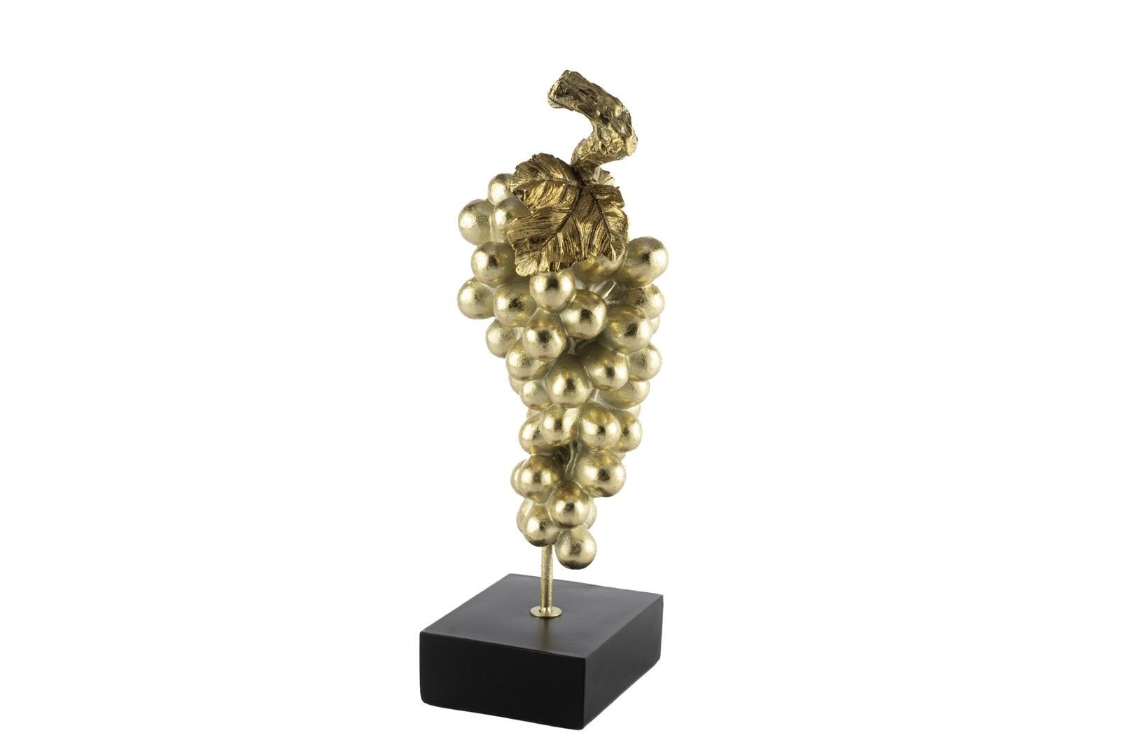 Siyah Kaideli Gold Üzüm Resin Dekor 14x13x41cm
