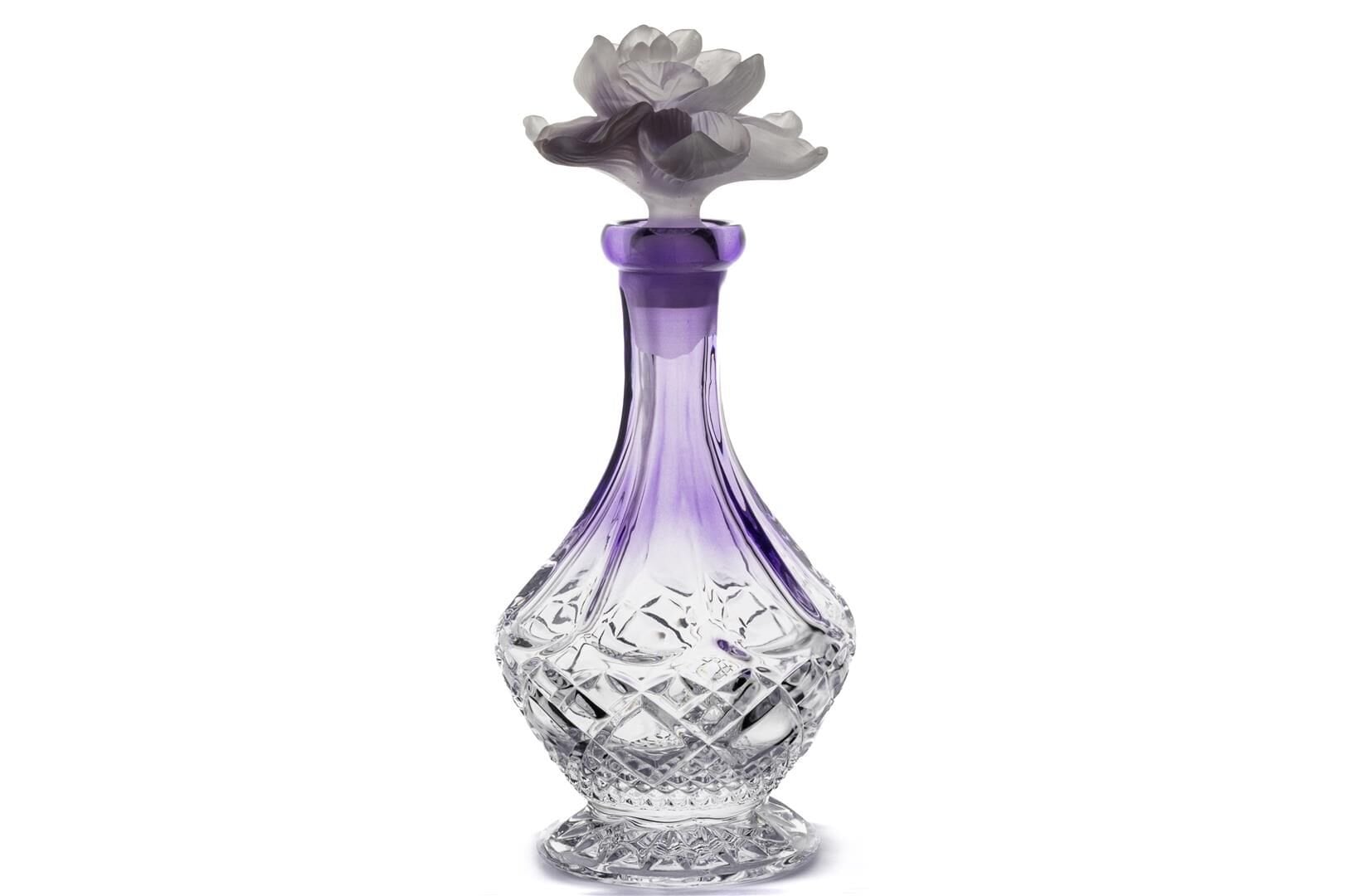 Mor Degradeli Cam Şişe 32cm 800ml