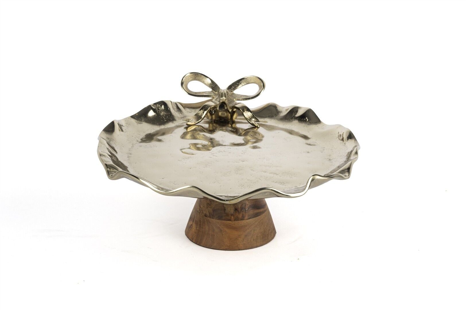 Gold Fiyonk Ahşap Ayaklı Sunumluk 34x18cm