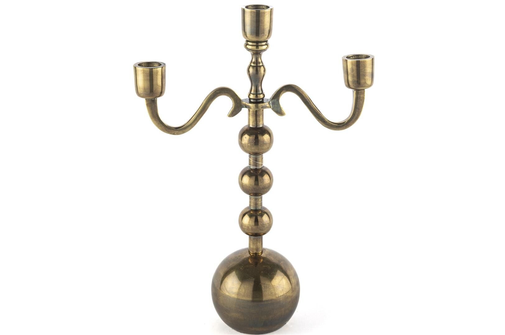 Antik Gold 3 Kollu Top Mumluk 20x15x36cm