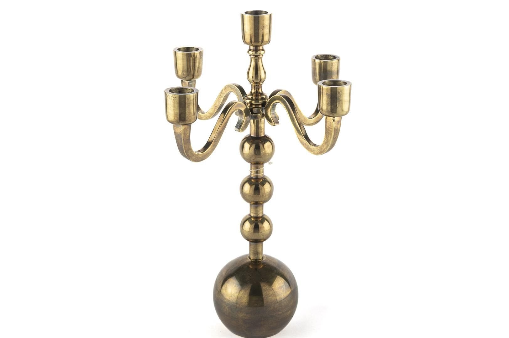 Antik Gold 5 Kollu Top Mumluk 25x15x35cm