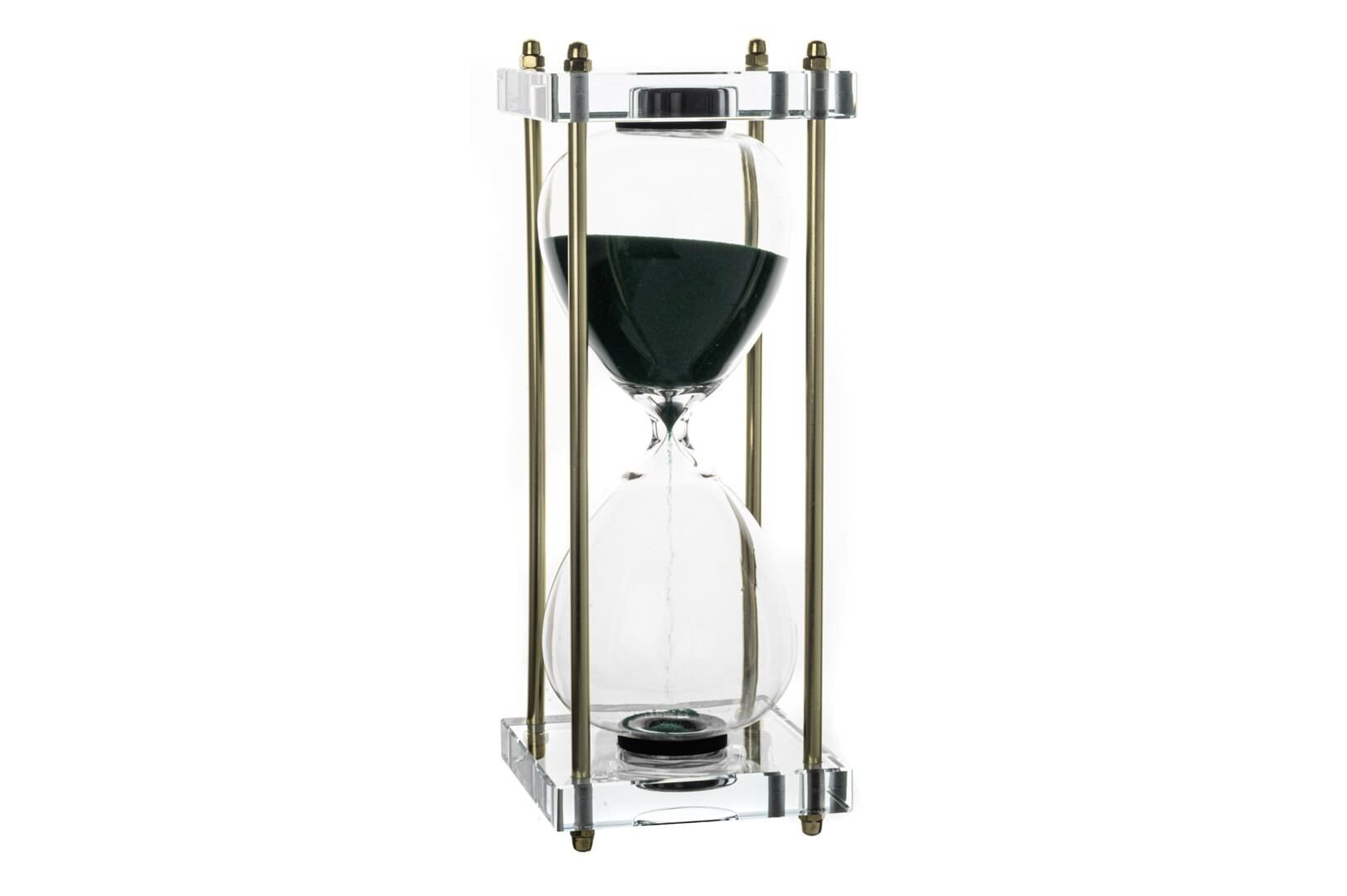 Clear Gold Cam Kum Saati 10x10x26cm