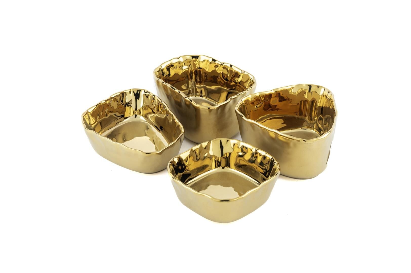 Gold 4lü Çerezlik 10-8x6-4cm
