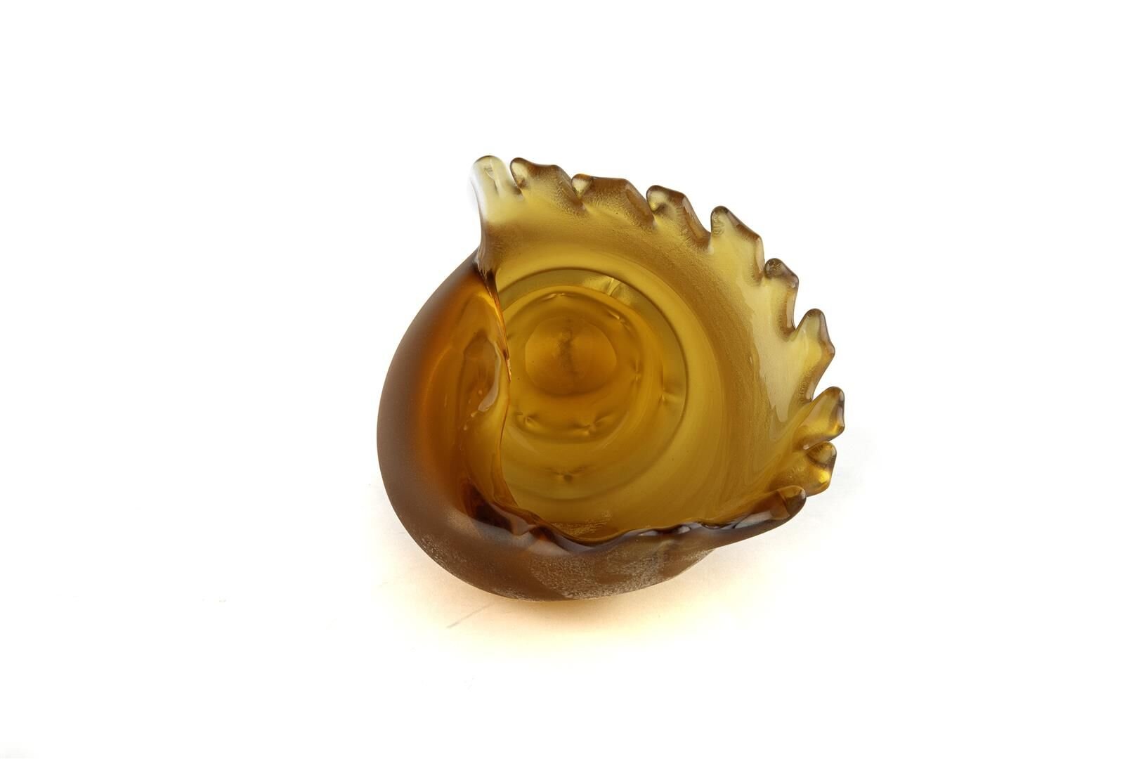 Amber Deniz Kabuğu Cam Obje 26x13x12cm