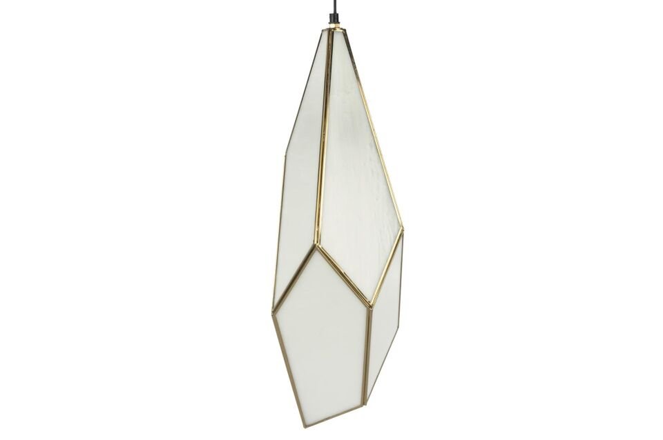 Pirinç Beyaz Avize 19x61cm