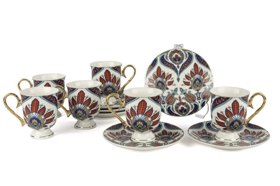 Royal Ikat 6lı Kahve Fincan Seti 90ml