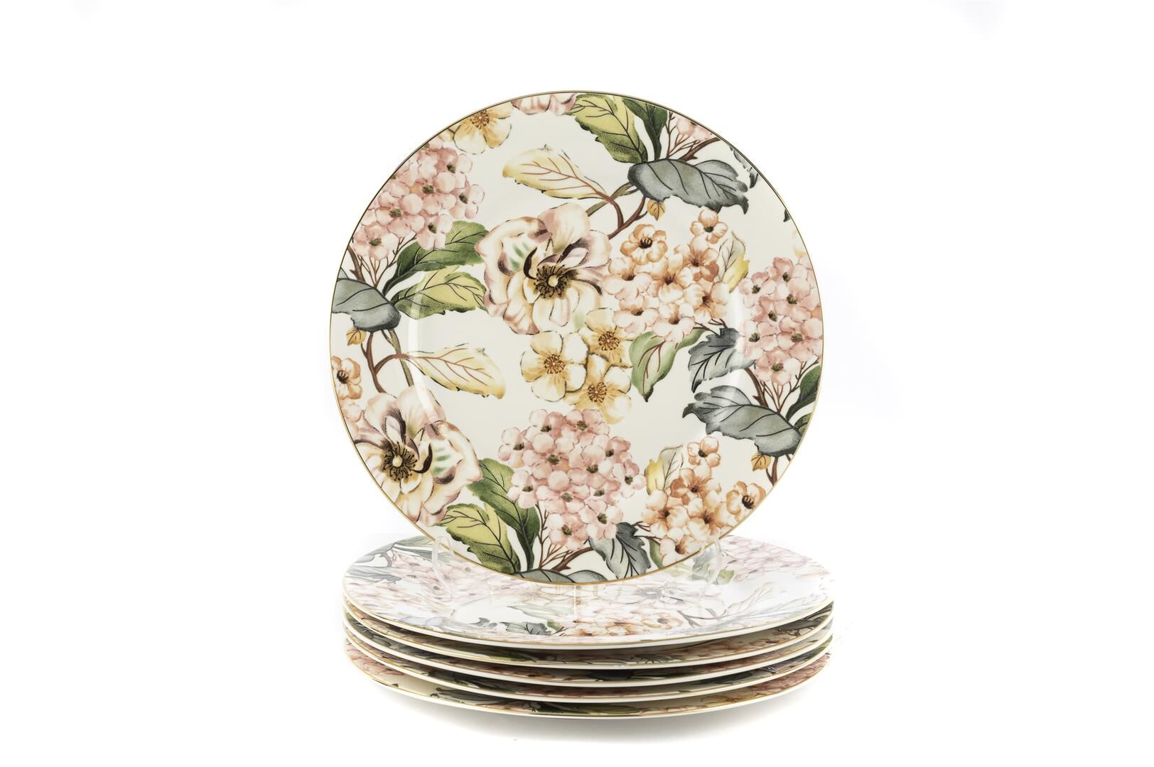 Floral Land 6lı Pasta Tabağı 22cm
